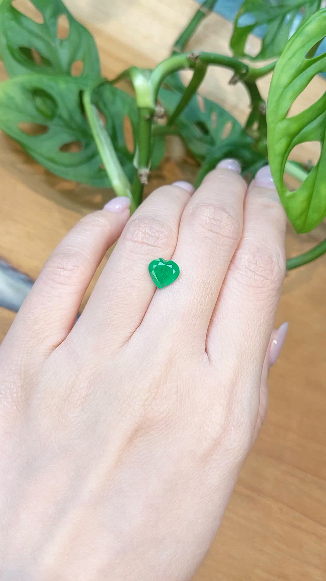 1.68 Ct. Emerald from Zambia Size Video