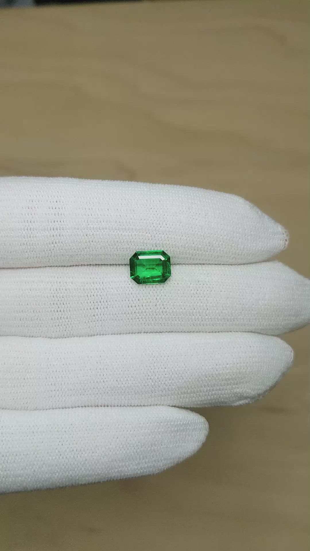 1.55 Ct. Emerald from Zambia Size Video