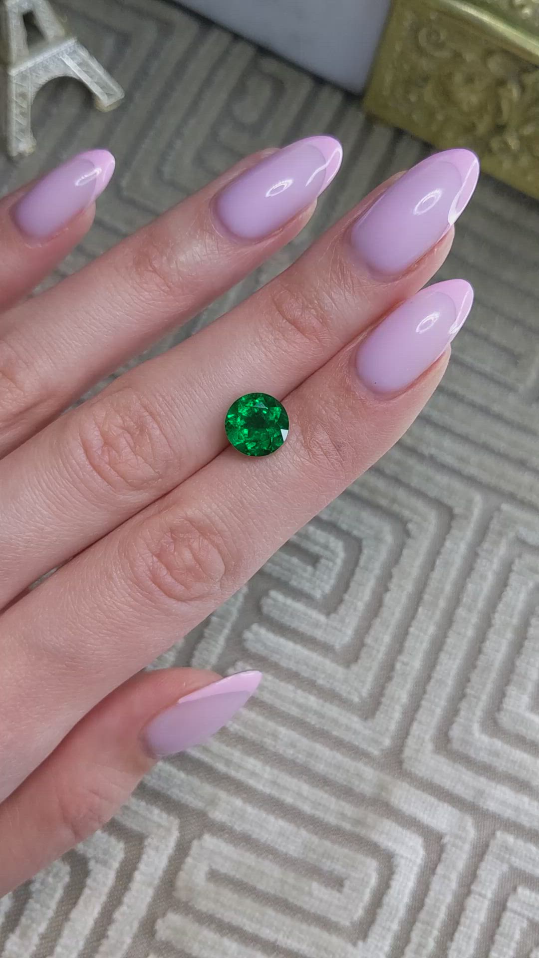 2.90 Ct. Emerald from Zambia Size Video
