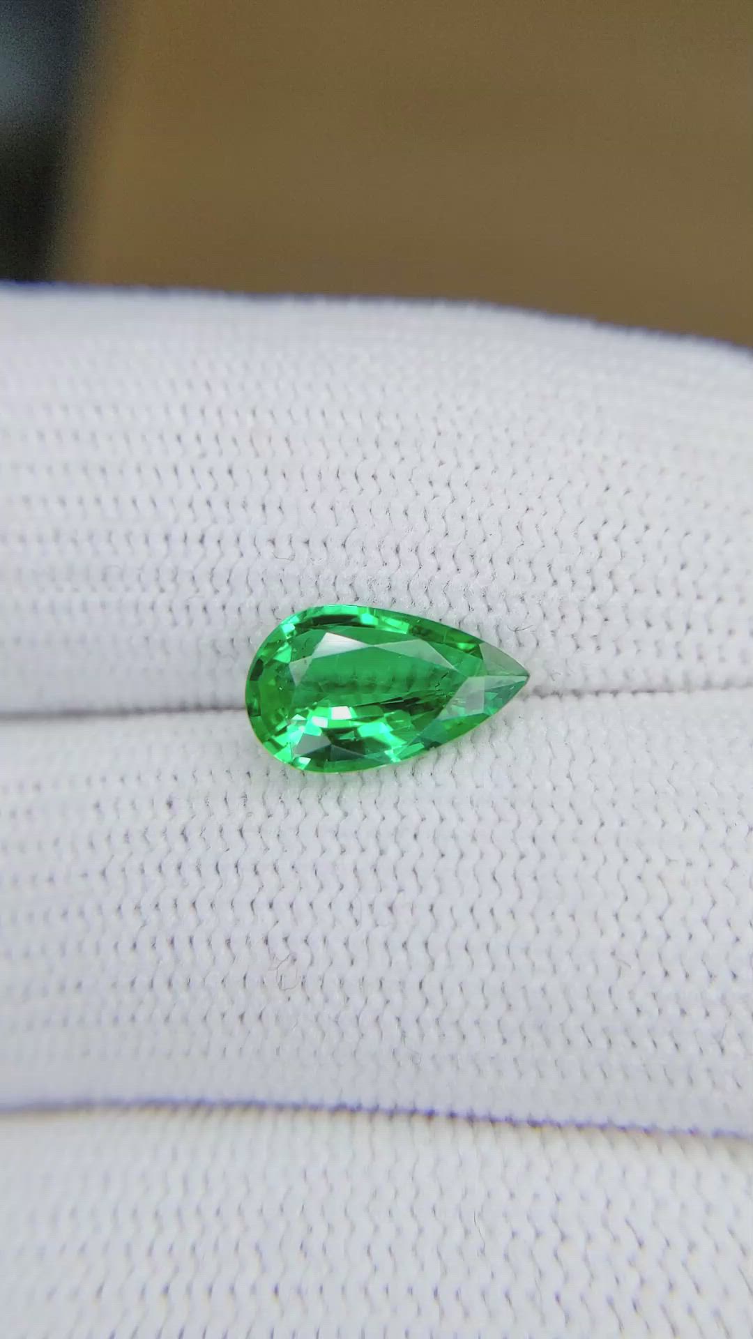 1.34 Ct. Emerald from Zambia Size Video