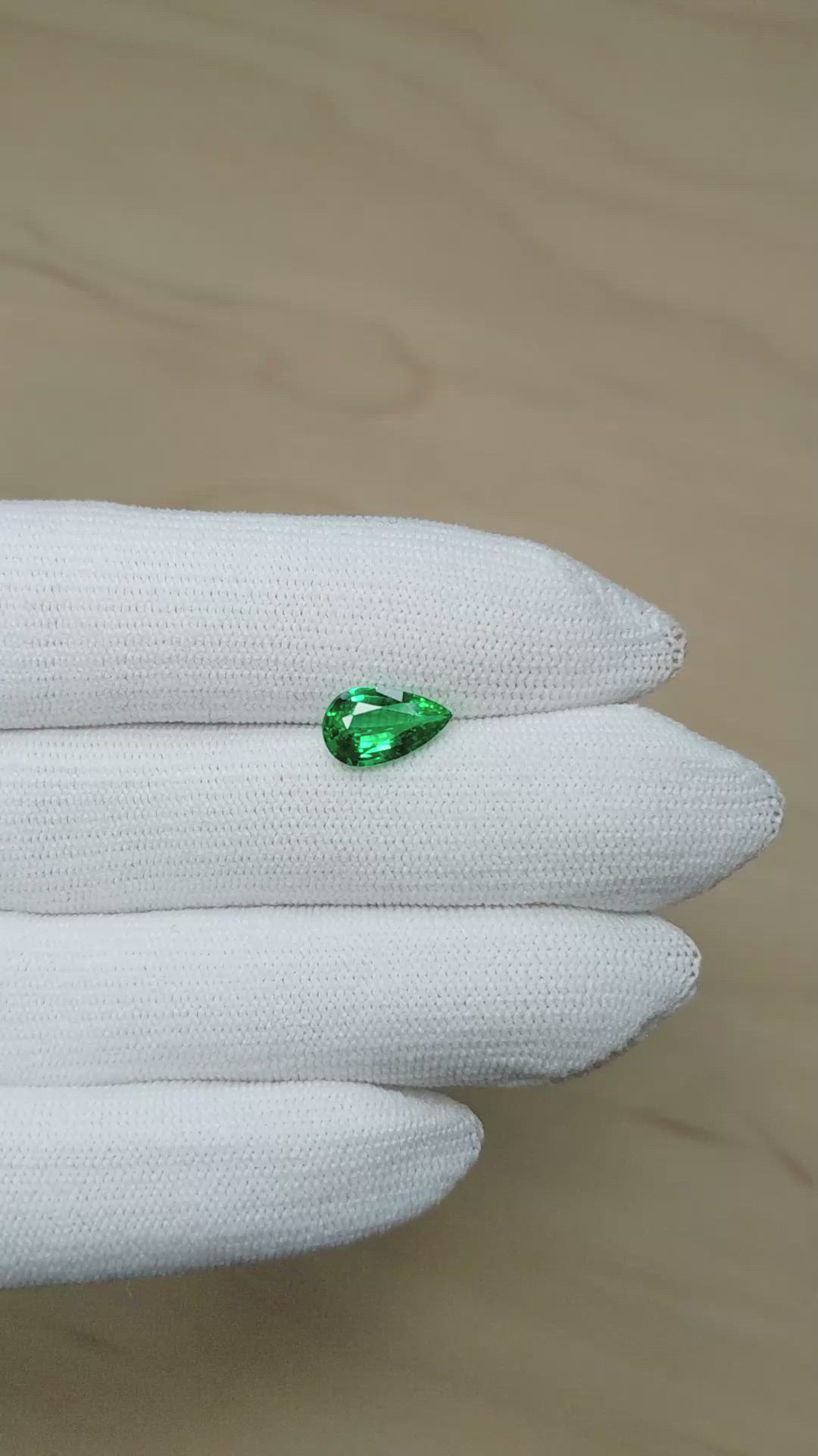 1.34 Ct. Emerald from Zambia Size Video