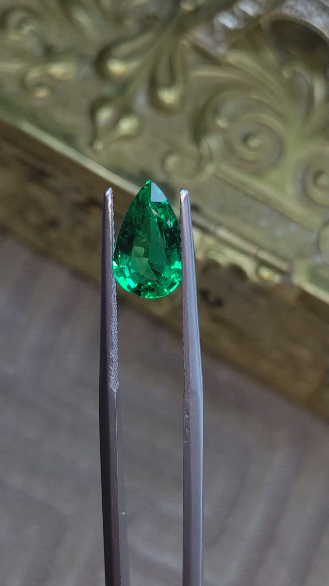 1.34 Ct. Emerald from Zambia Size Video