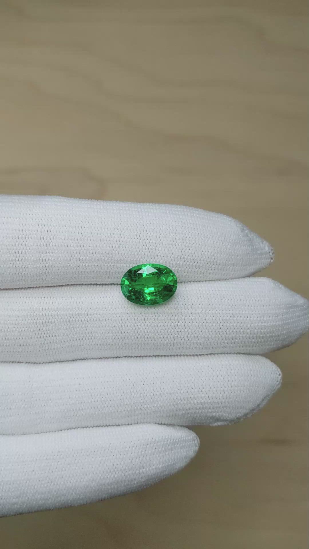 3.92 Ct. Emerald from Zambia Size Video