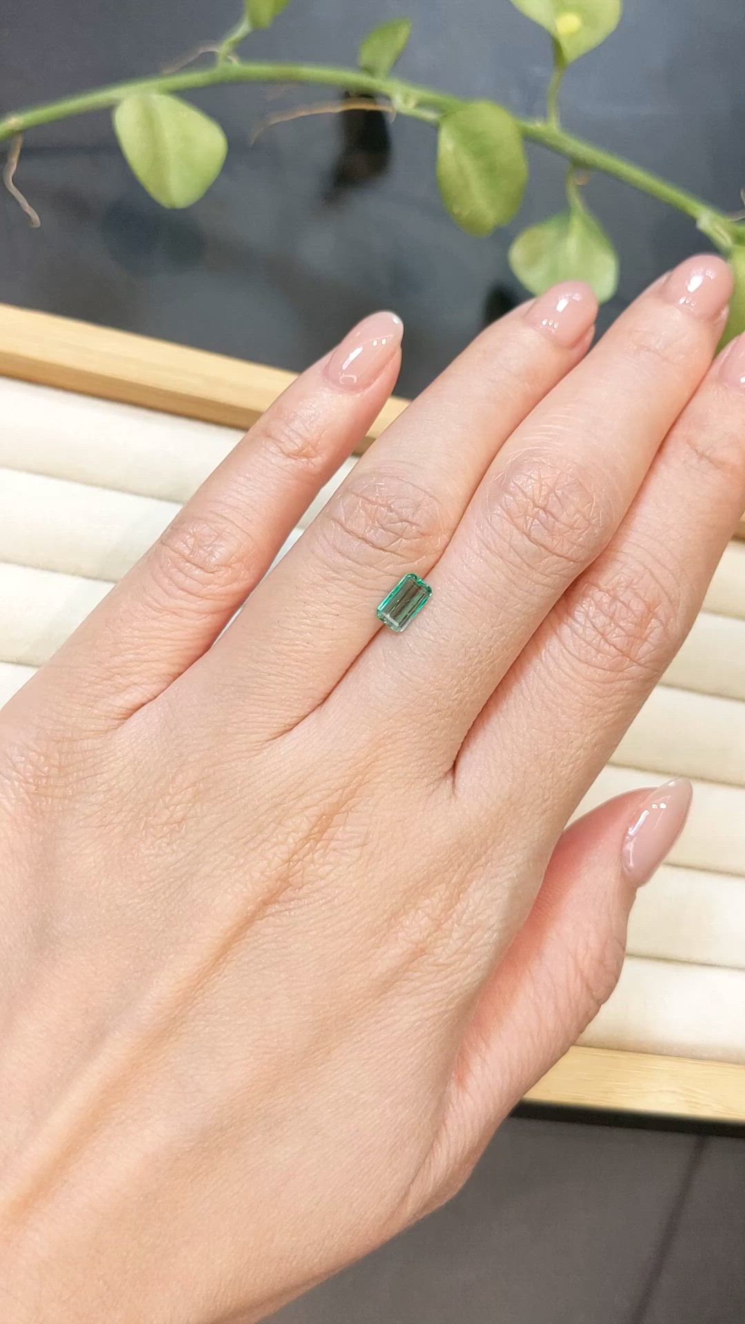 0.52 Ct. Emerald from Colombia Size Video