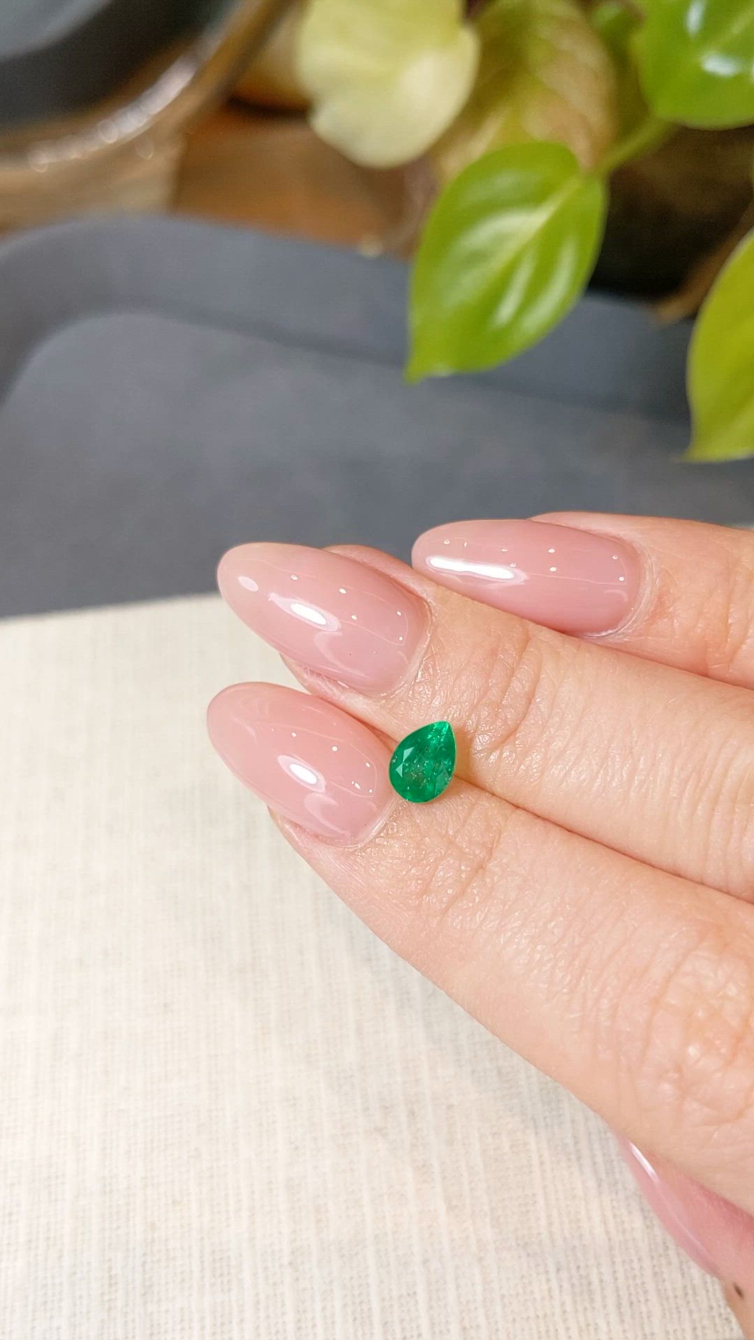 0.63 Ct. Emerald from Afghanistan Size Video