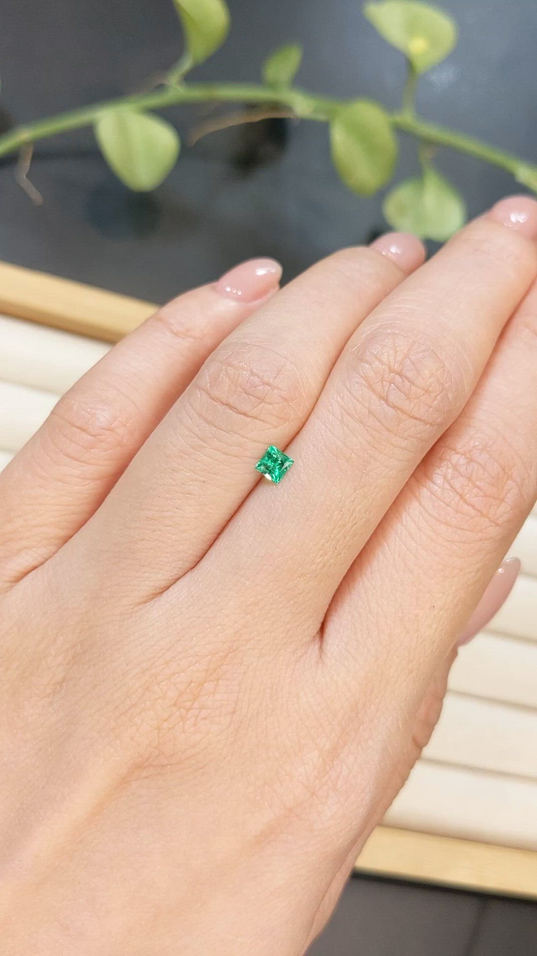 0.18 Ct. Emerald from Afghanistan Size Video