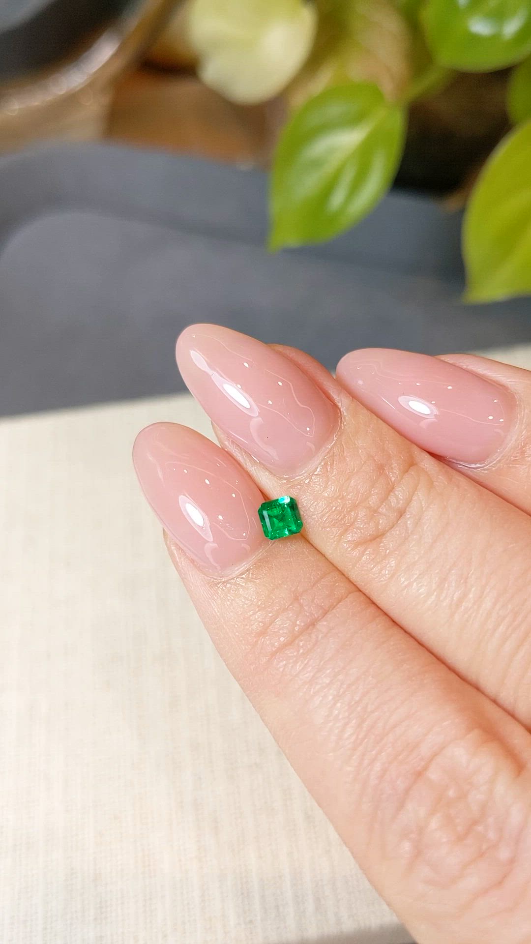 0.26 Ct. Emerald from Afghanistan Size Video