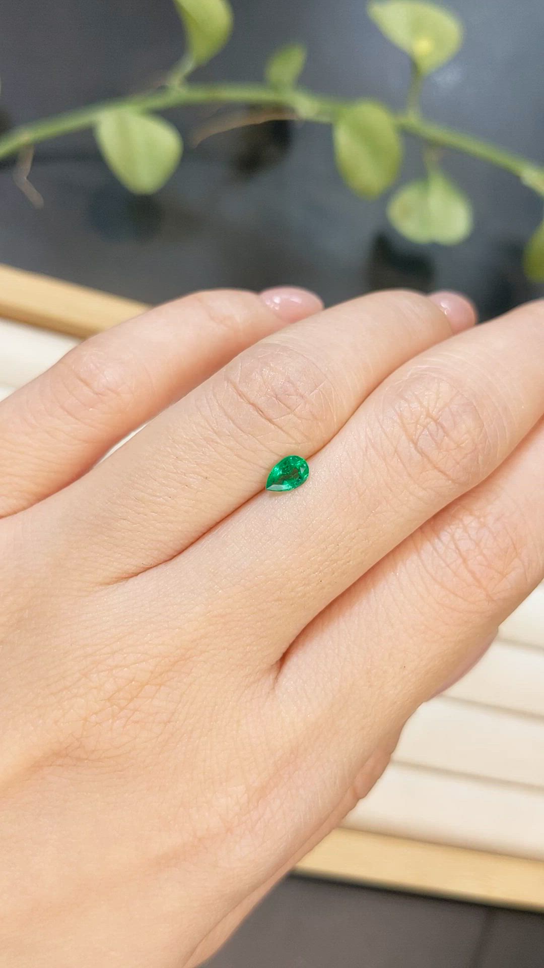 0.28 Ct. Emerald from Afghanistan Size Video