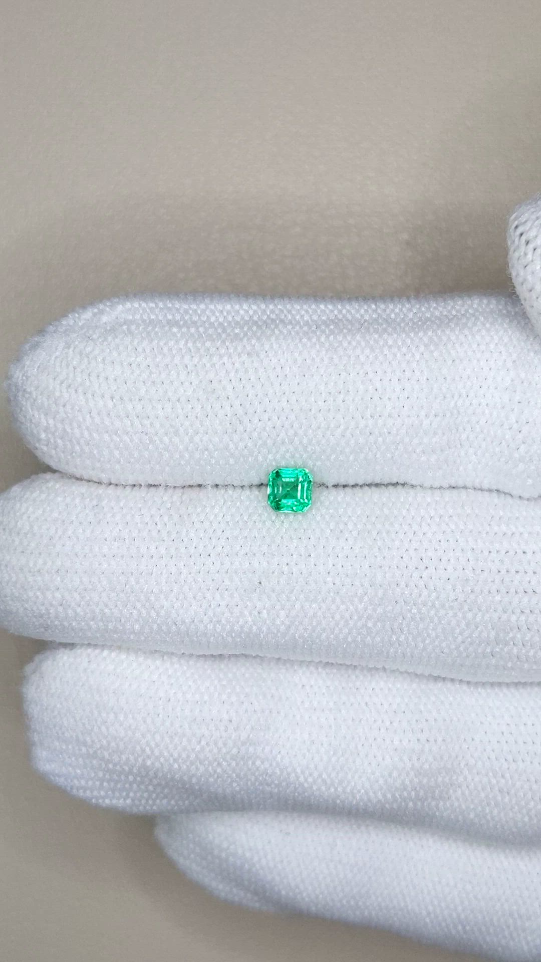 0.32 Ct. Emerald from Afghanistan Size Video