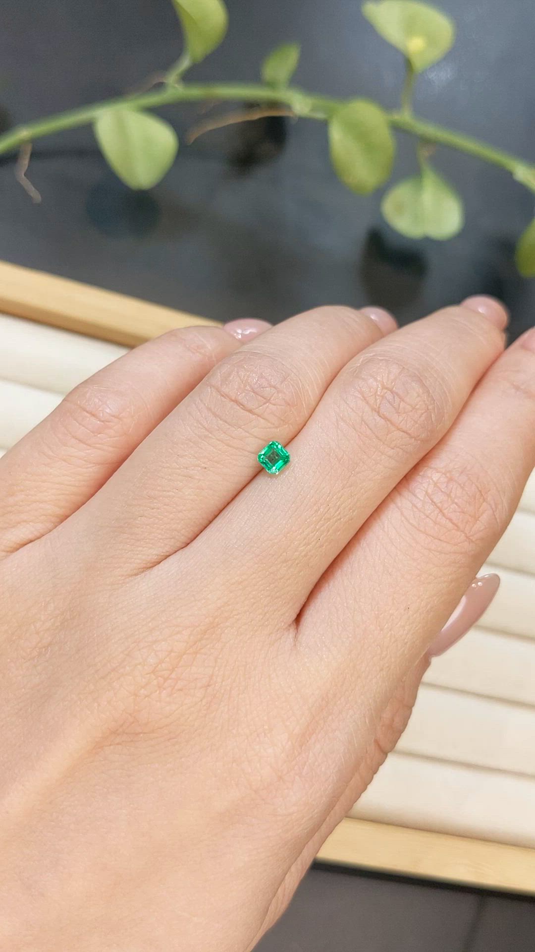 0.32 Ct. Emerald from Afghanistan Size Video