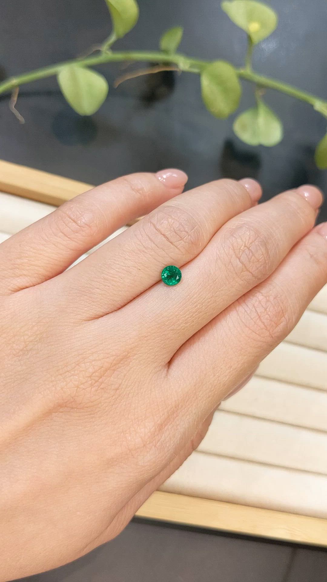 0.45 Ct. Emerald from Afghanistan Size Video