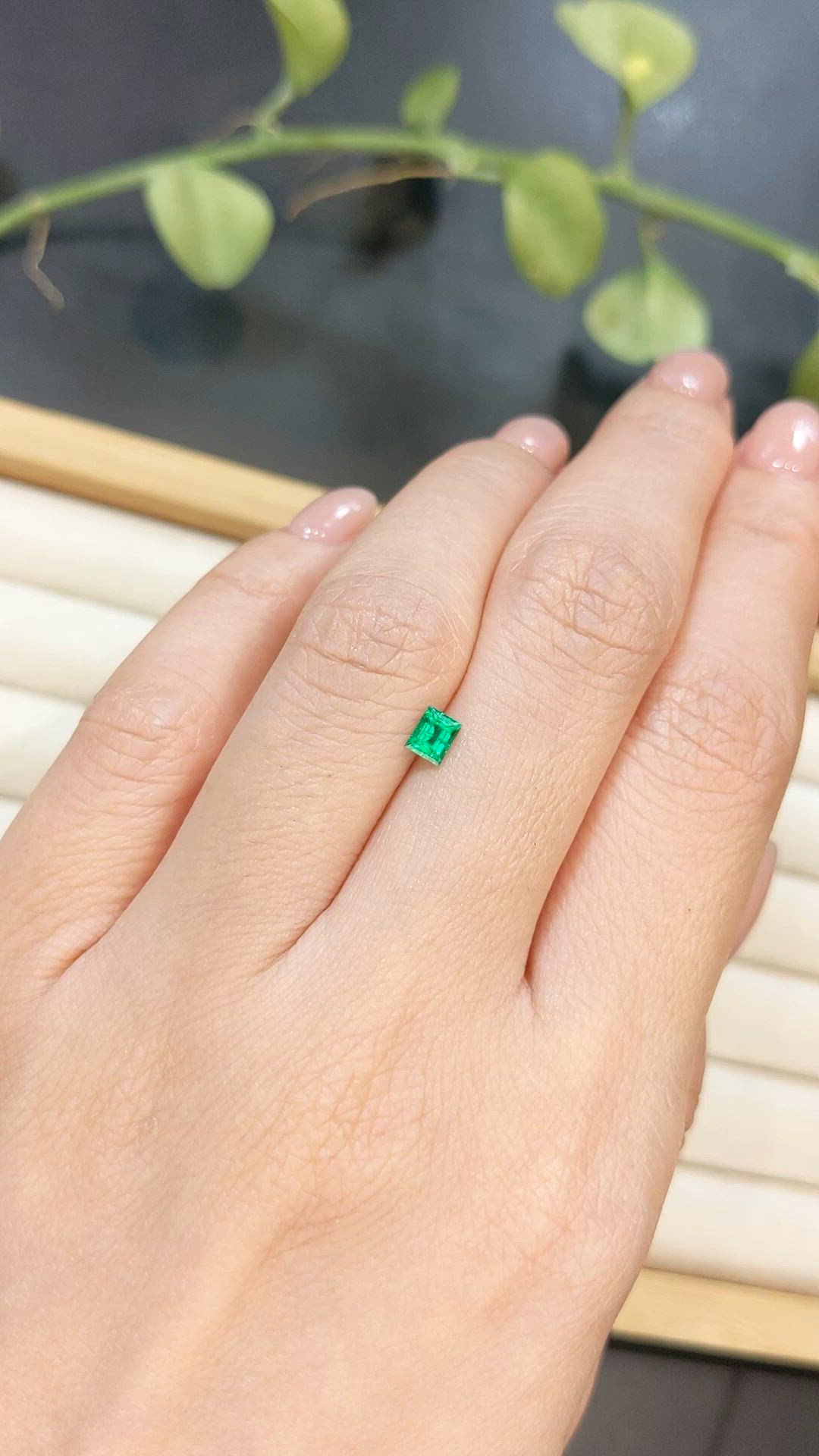 0.26 Ct. Emerald from Afghanistan Size Video