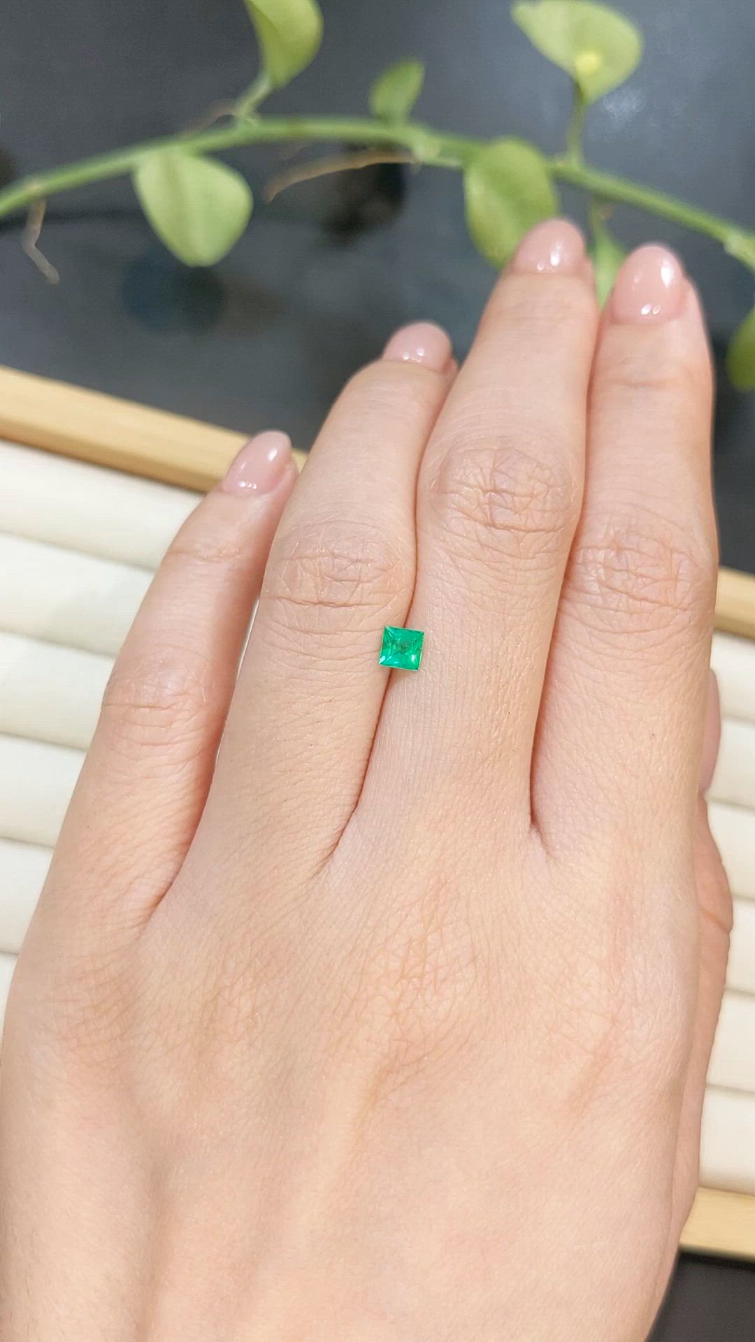 0.26 Ct. Emerald from Afghanistan Size Video