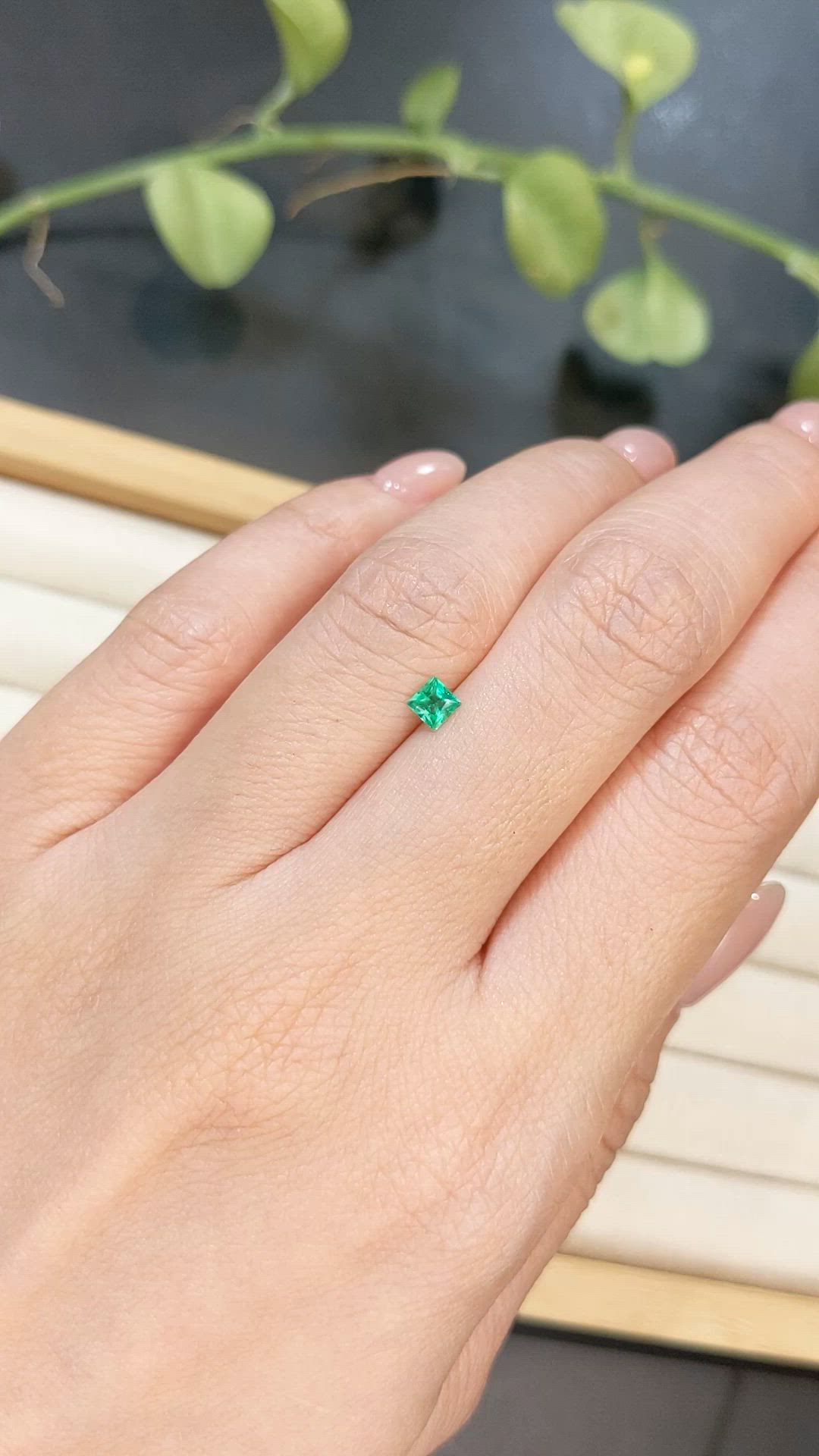 0.20 Ct. Emerald from Afghanistan Size Video