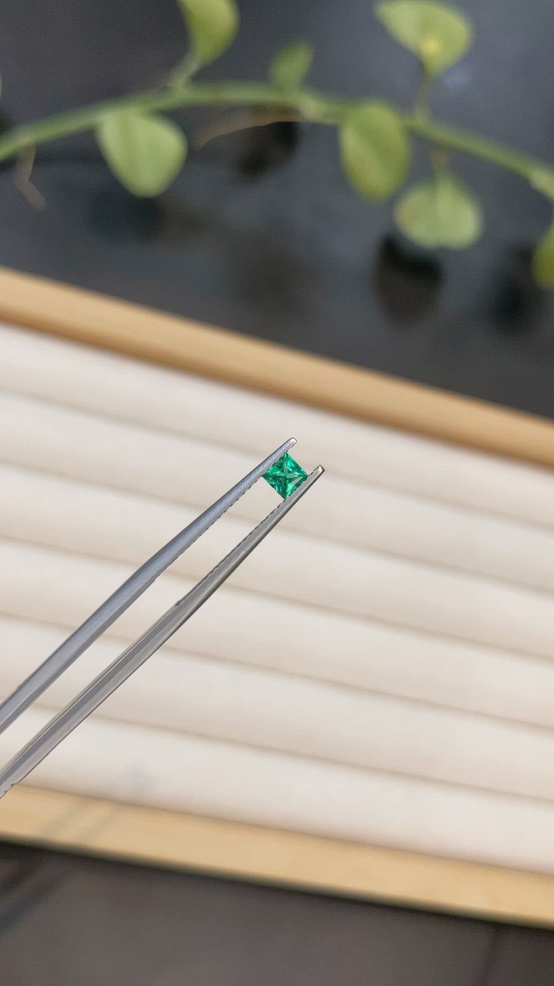 0.20 Ct. Emerald from Afghanistan Size Video