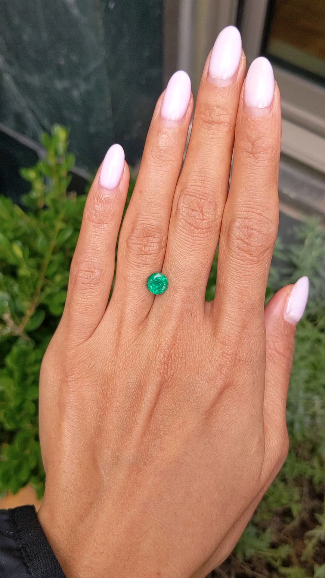 1.24 Ct. Emerald from Zambia Size Video