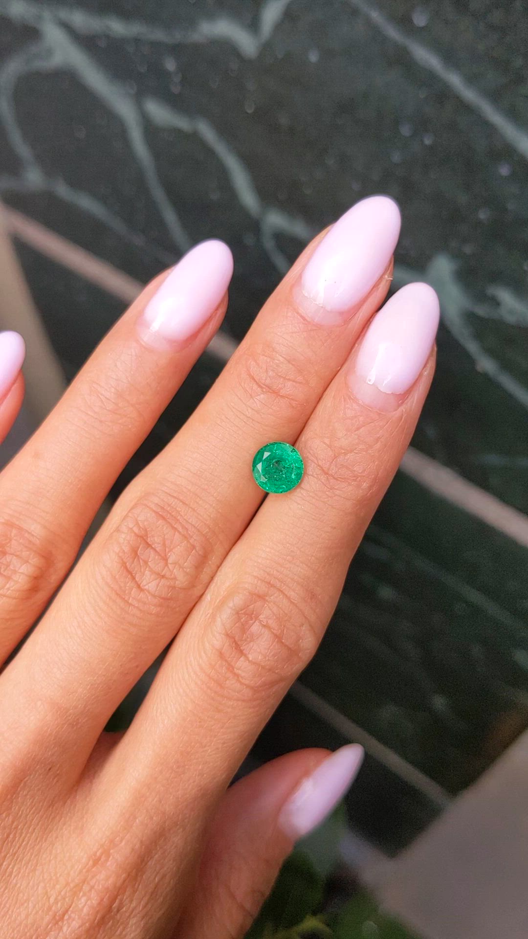 1.24 Ct. Emerald from Zambia Size Video