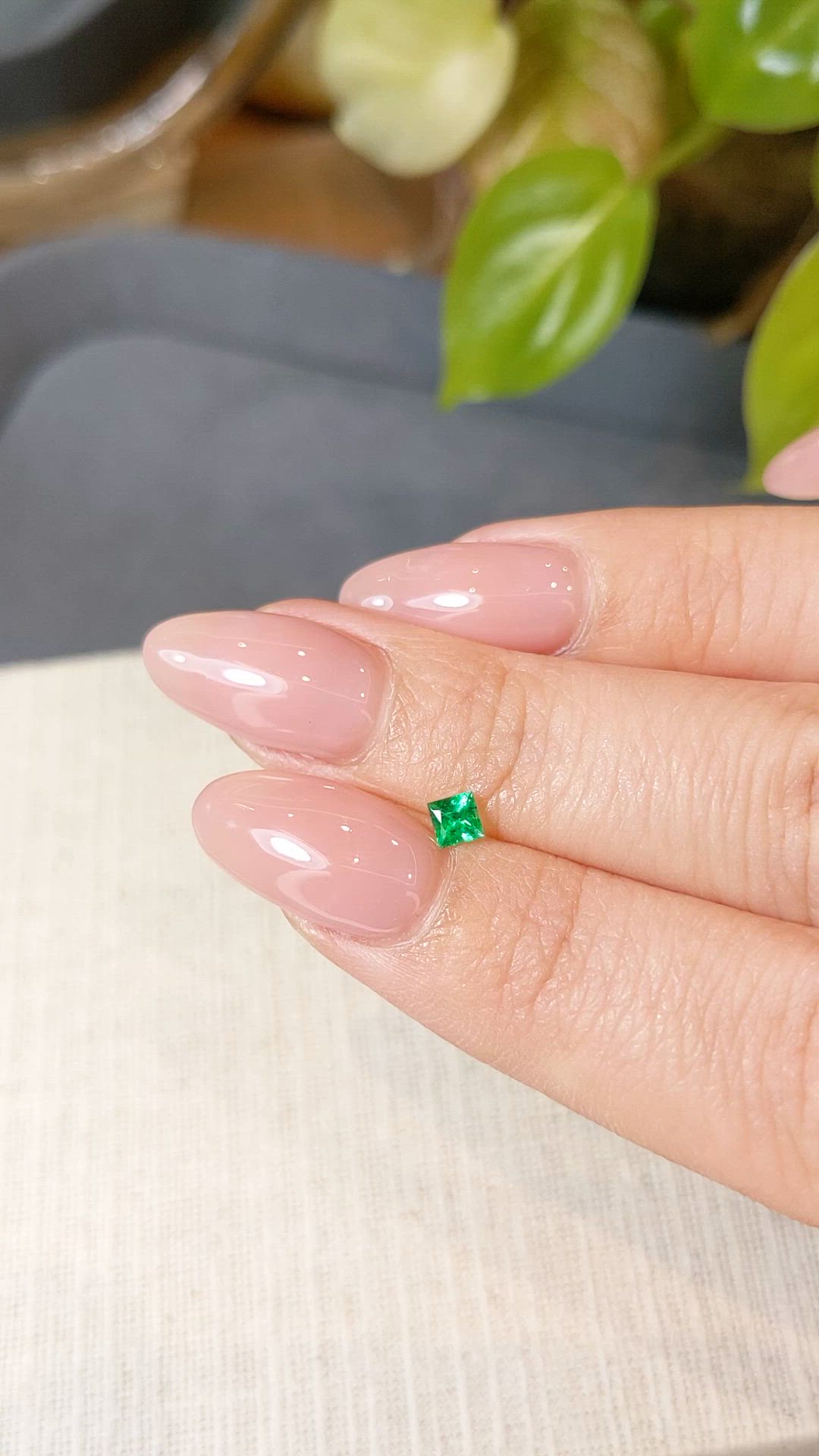 0.17 Ct. Emerald from Afghanistan Size Video