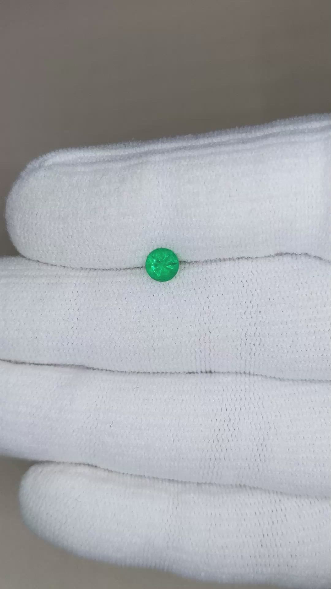 0.34 Ct. Emerald from Afghanistan Size Video