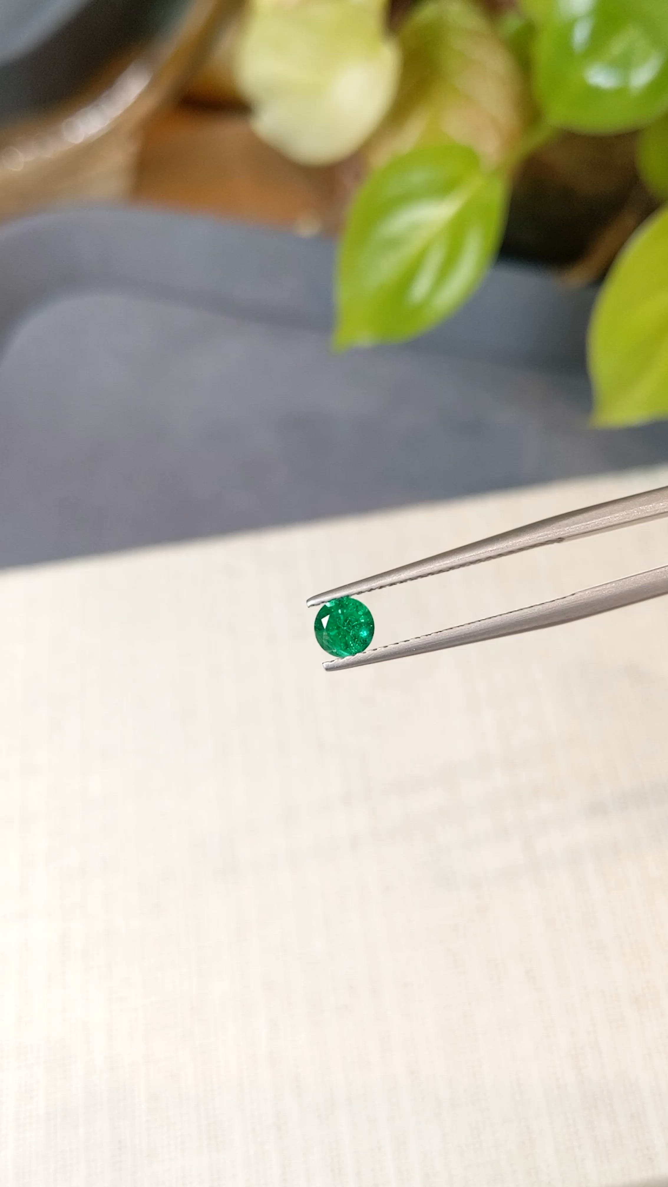 0.34 Ct. Emerald from Afghanistan Size Video