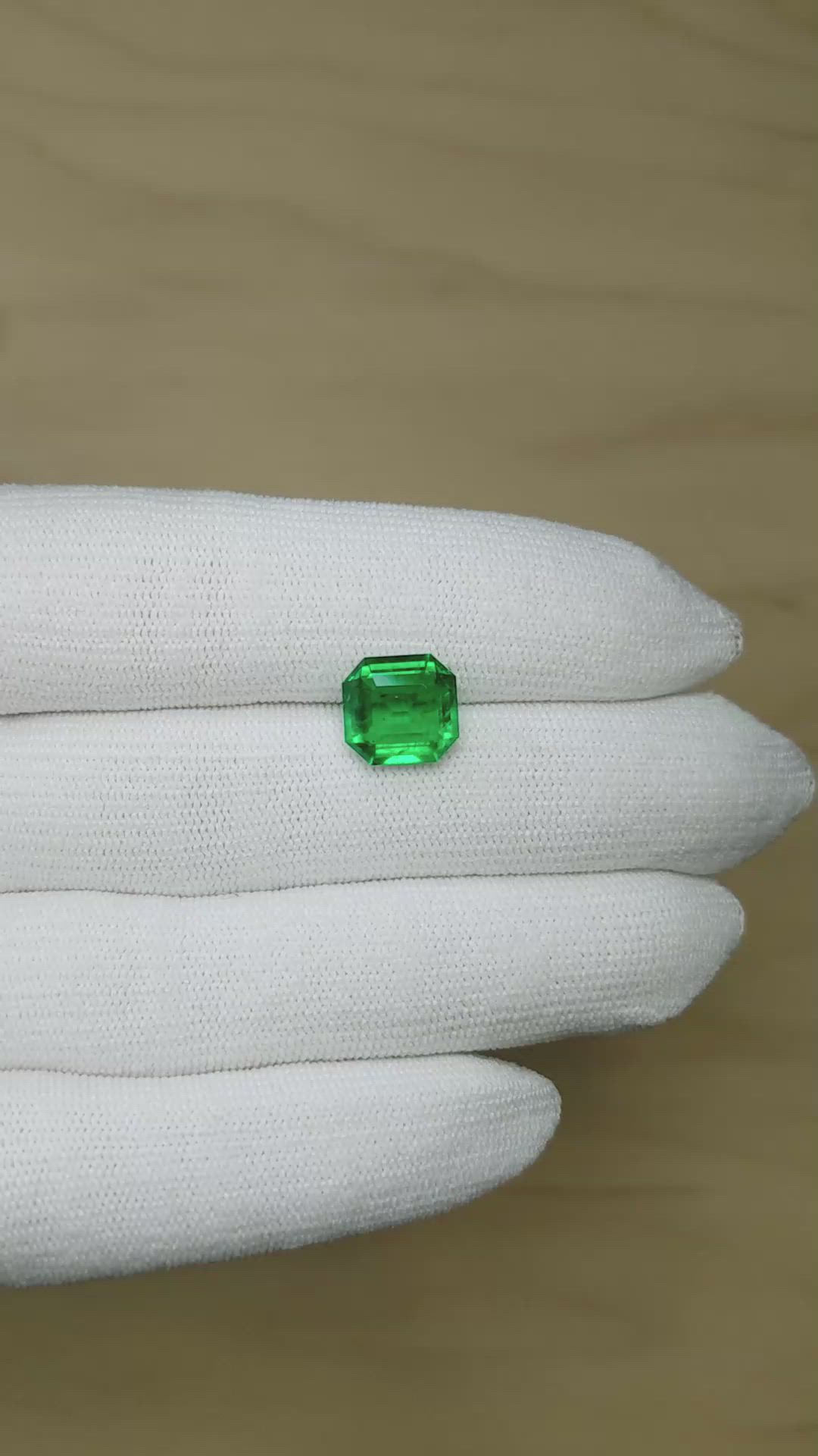 3.65 Ct. Emerald from Colombia Size Video
