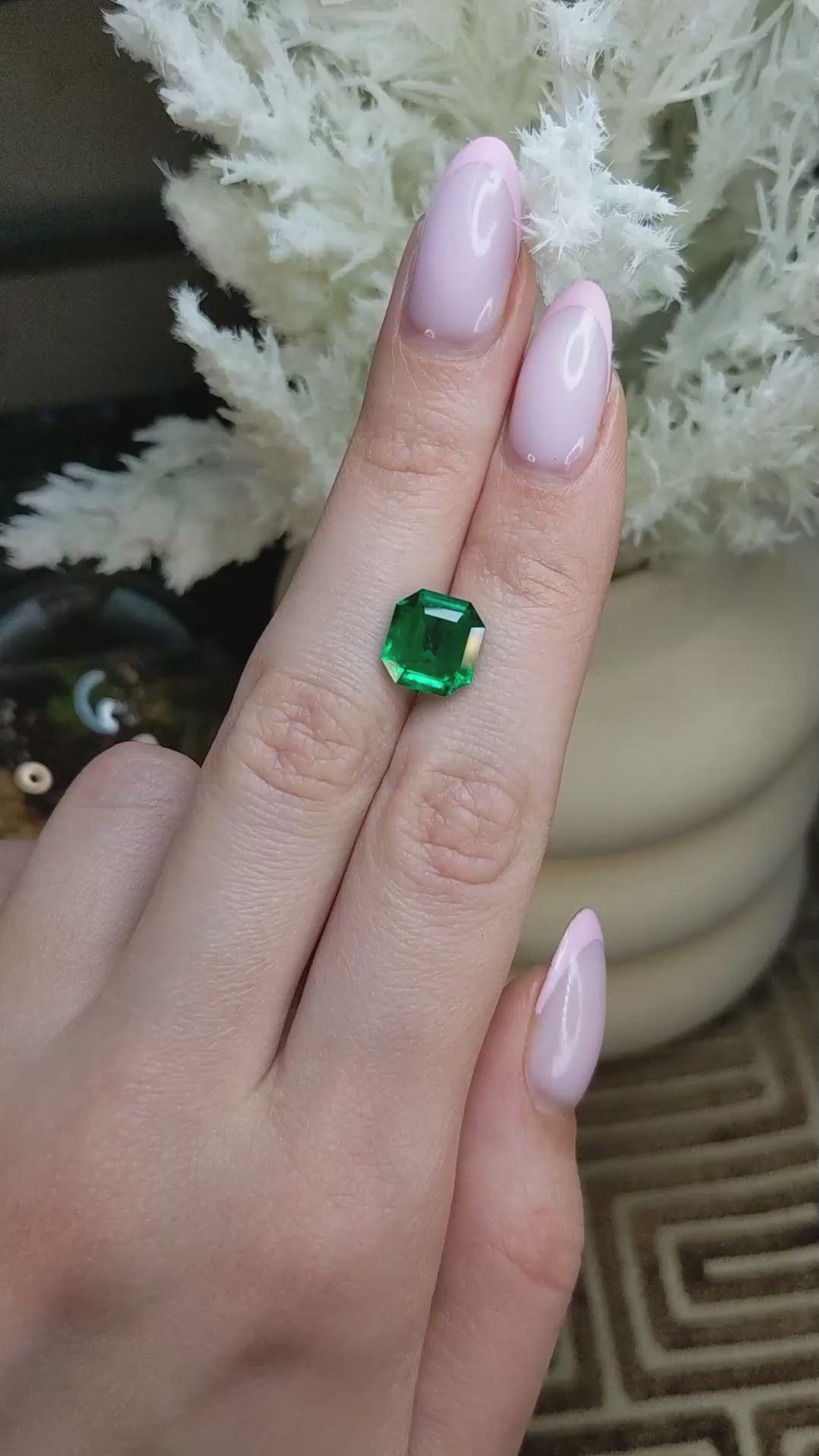 3.65 Ct. Emerald from Colombia Size Video