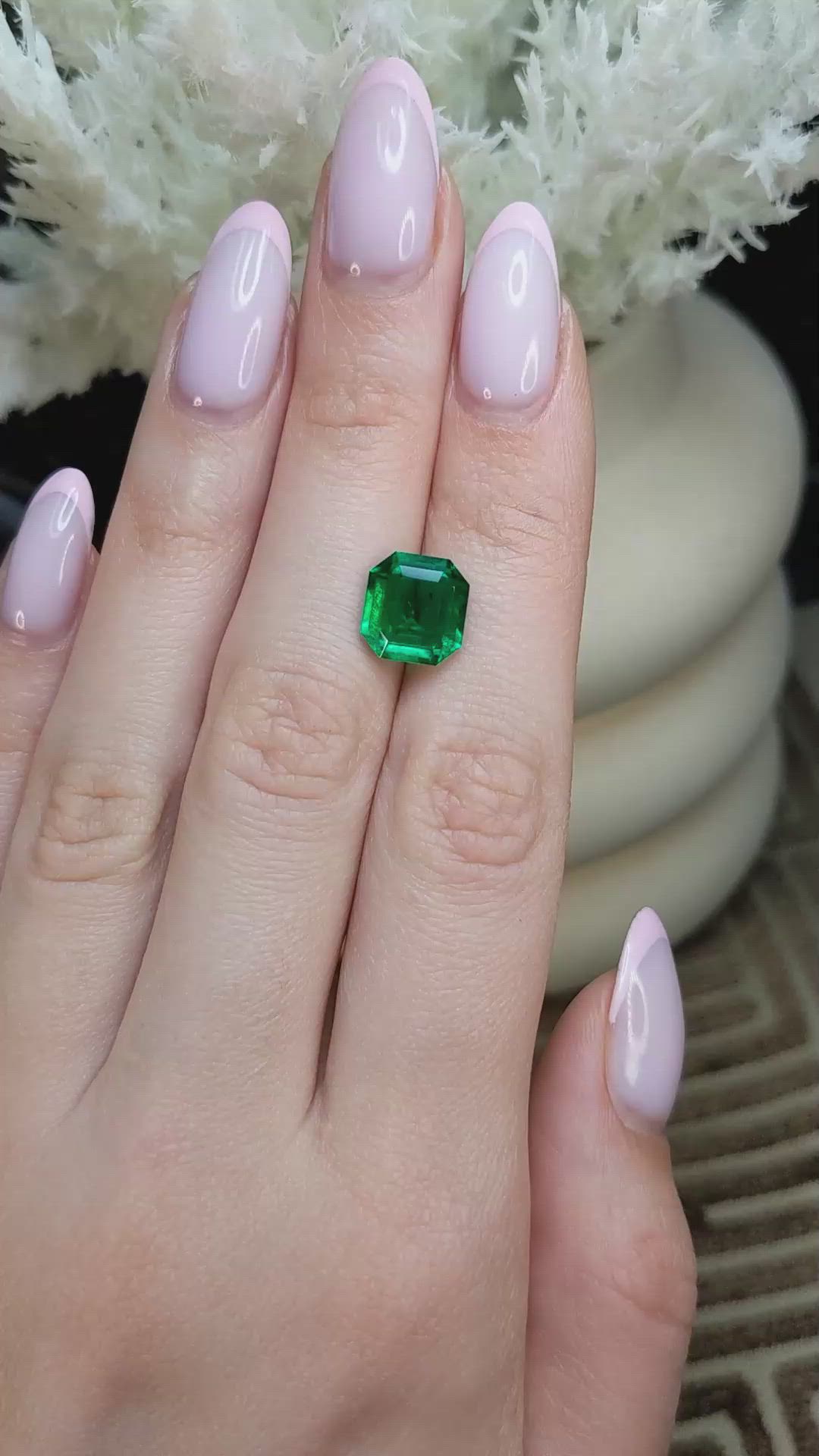 3.65 Ct. Emerald from Colombia Size Video