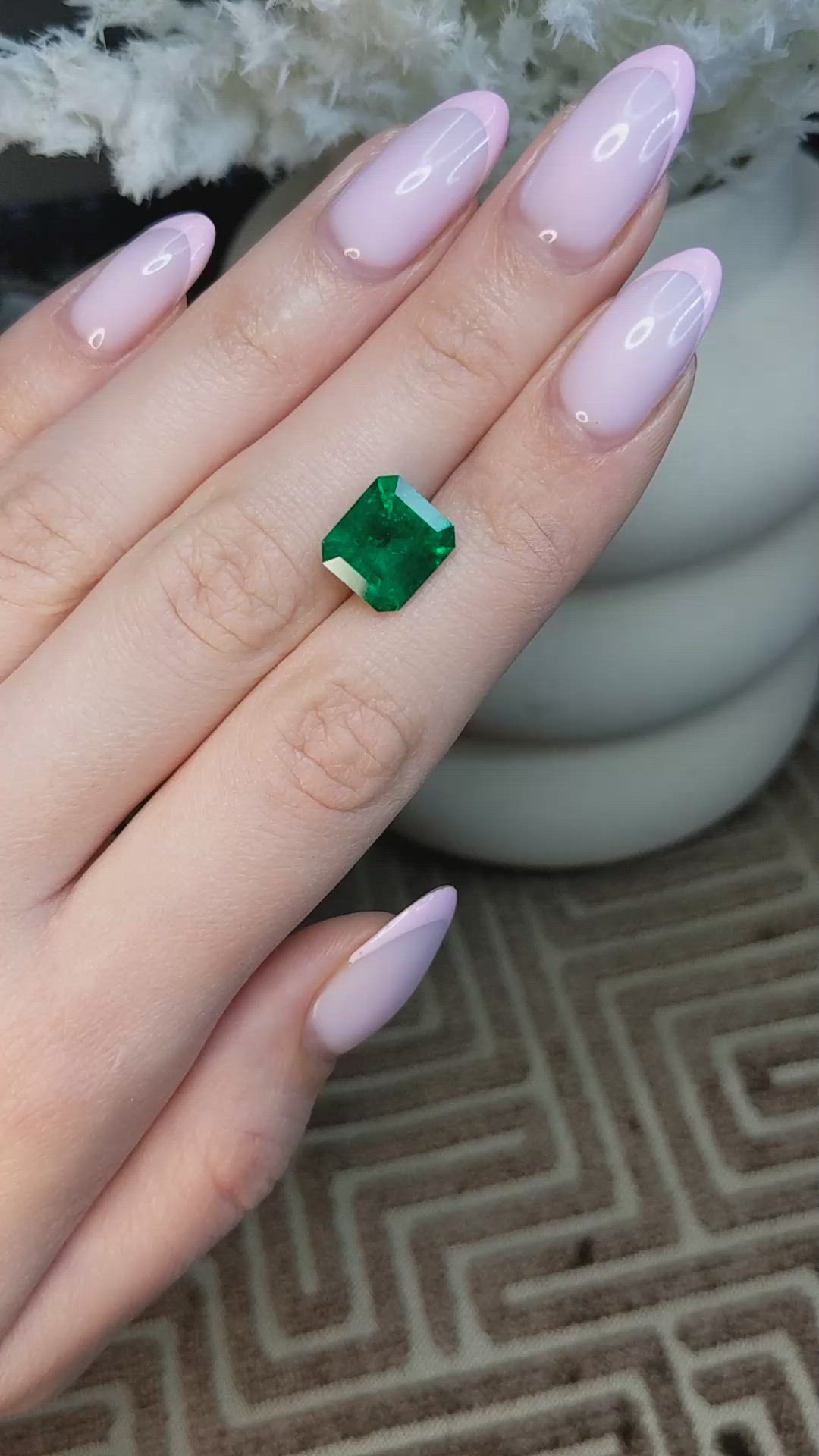 4.11 Ct. Emerald from Colombia - Muzo Size Video