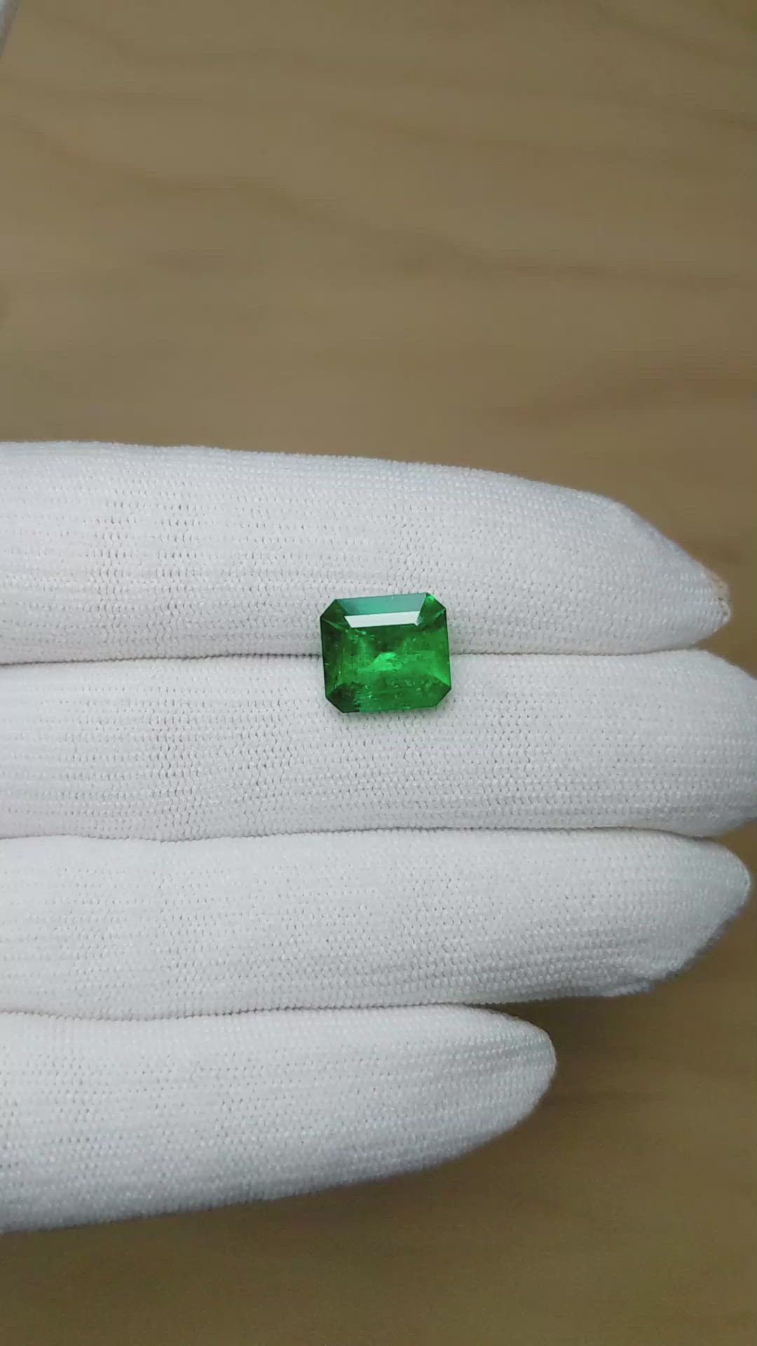4.11 Ct. Emerald from Colombia - Muzo Size Video