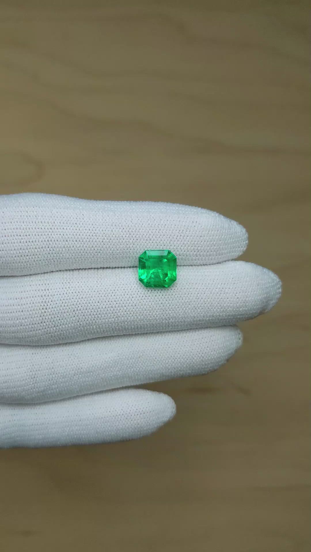 2.80 Ct. Emerald from Colombia Size Video