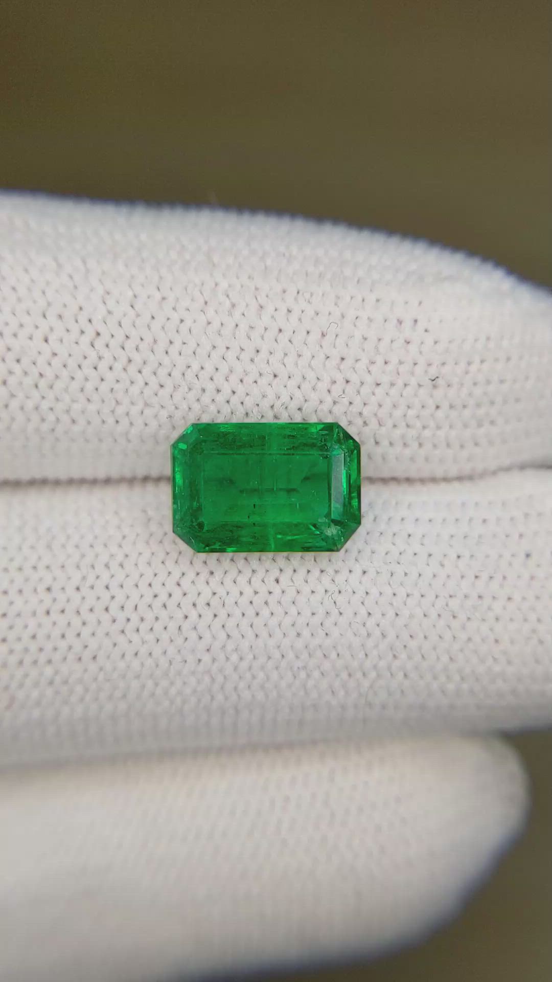3.08 Ct. Emerald from Zambia Size Video