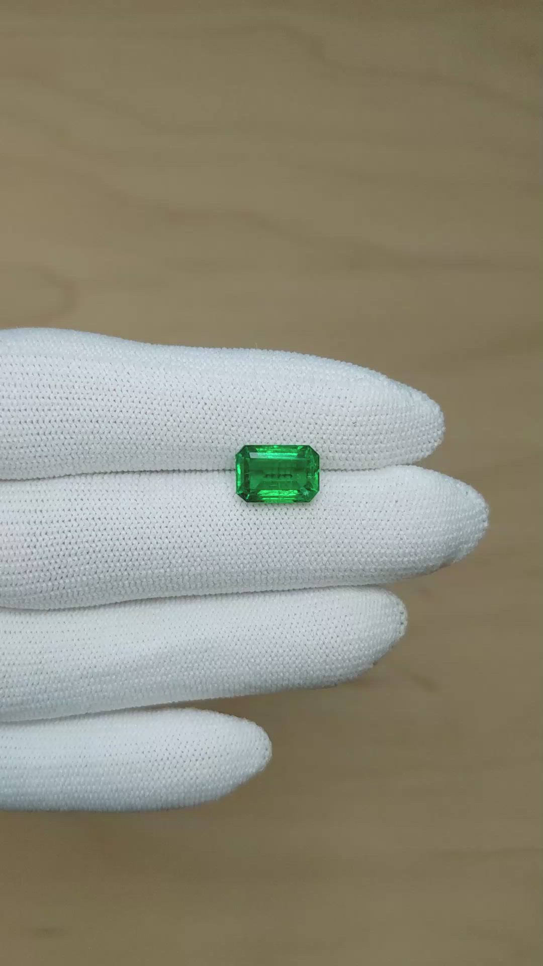 3.08 Ct. Emerald from Zambia Size Video