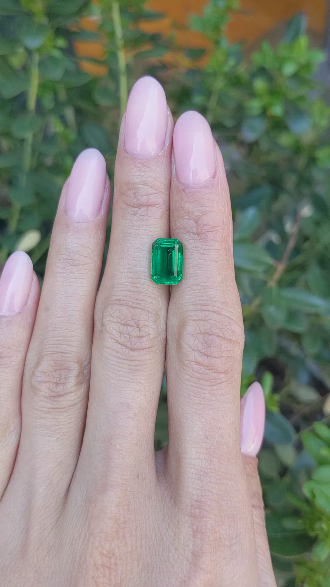 3.08 Ct. Emerald from Zambia Size Video