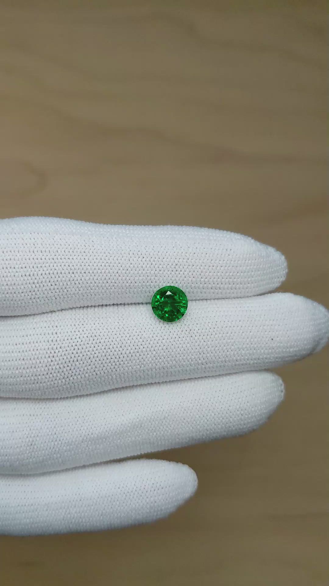 1.31 Ct. Emerald from Zambia Size Video
