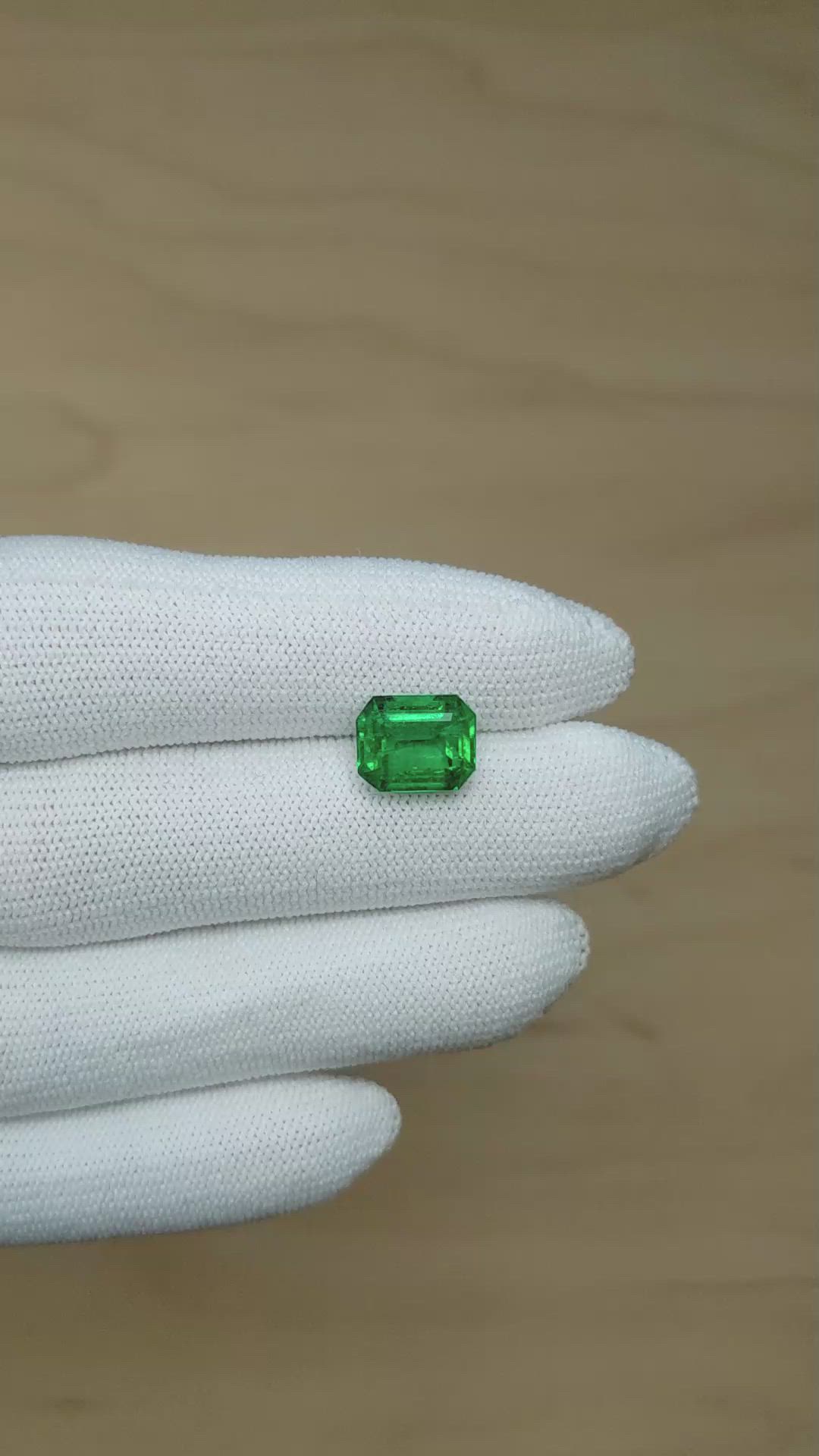 3.62 Ct. Emerald from Zambia Size Video