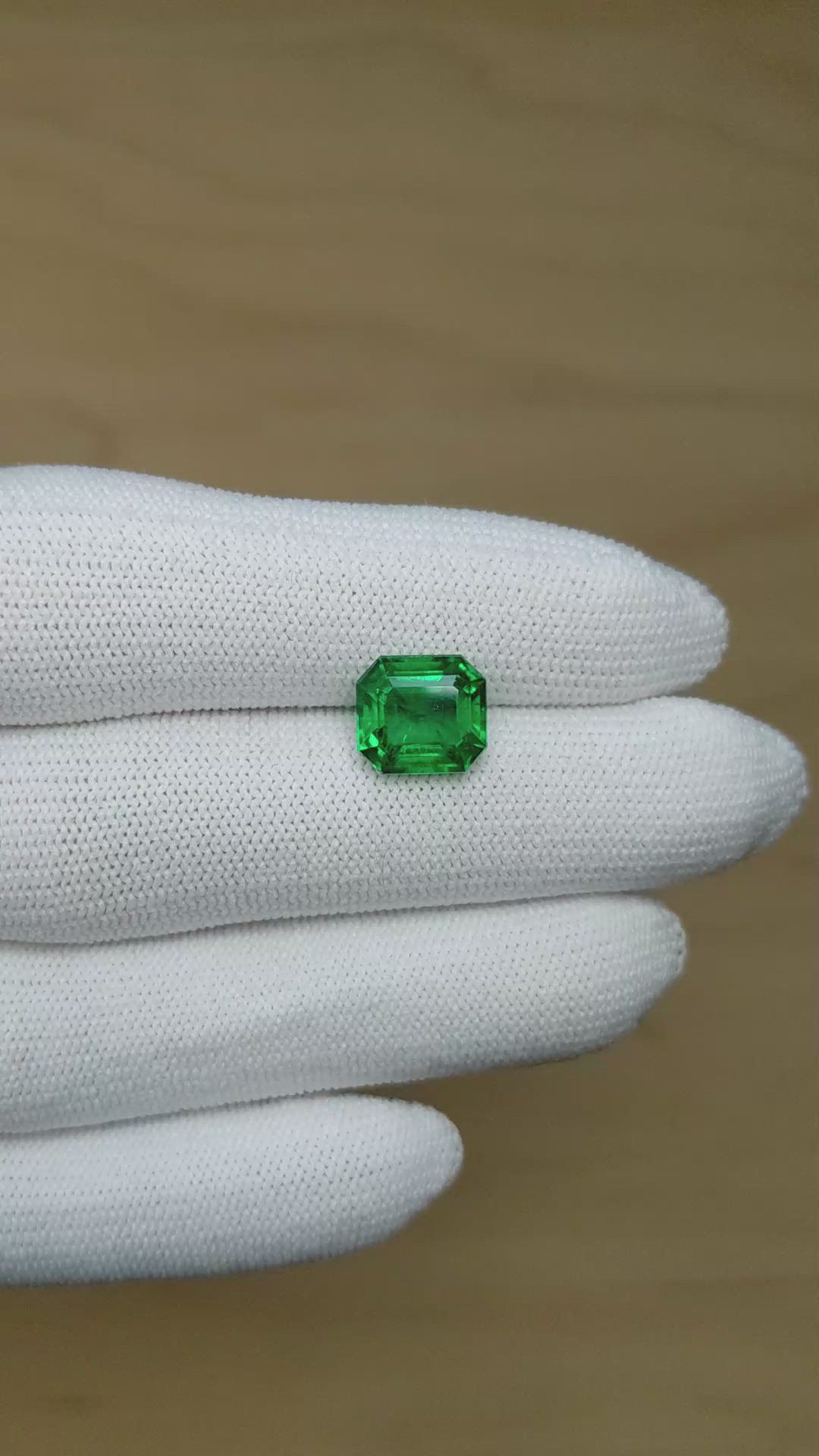 3.14 Ct. Emerald from Zambia Size Video