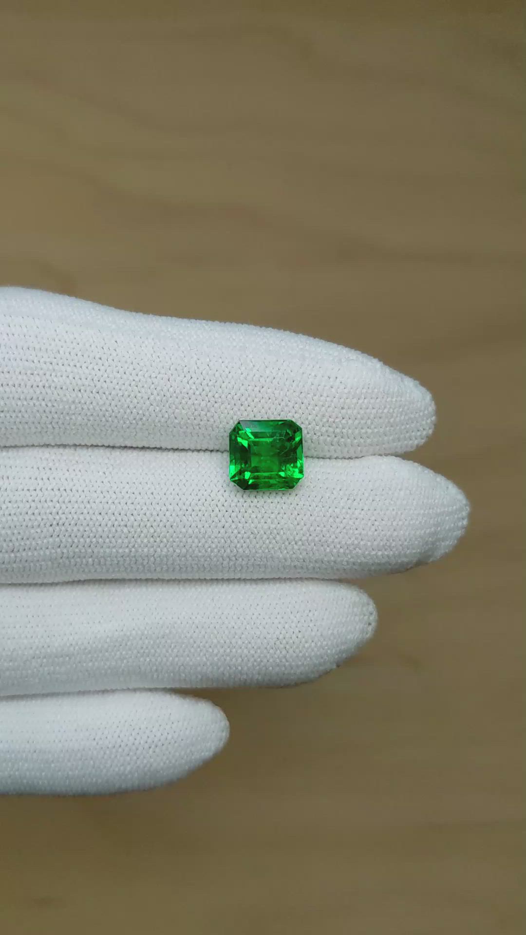 2.68 Ct. Emerald from Zambia Size Video