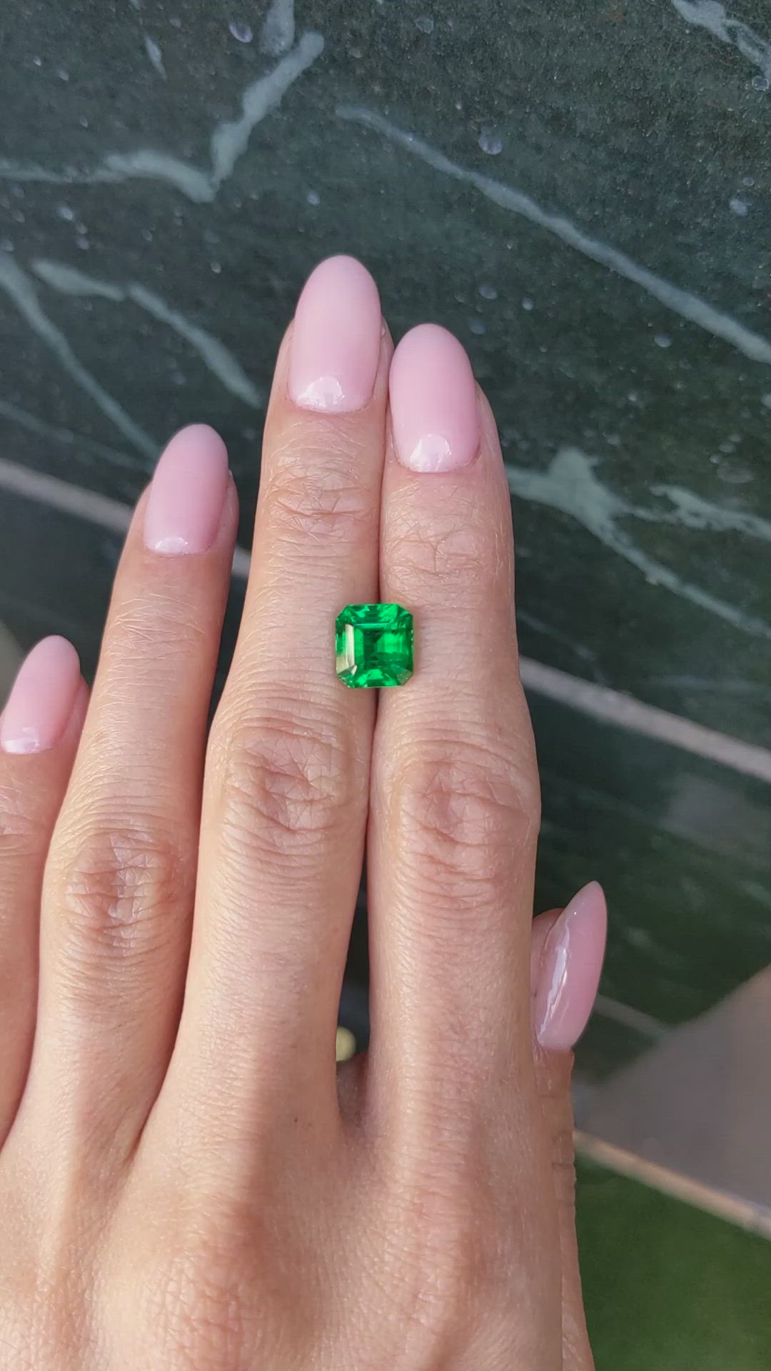 2.68 Ct. Emerald from Zambia Size Video