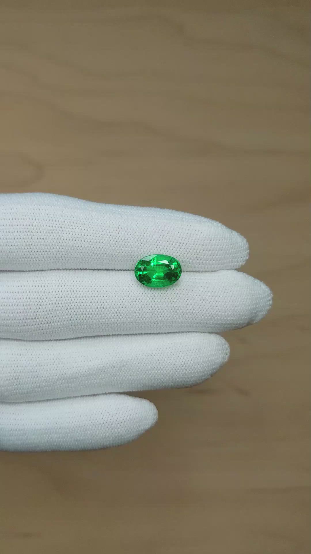 2.85 Ct. Emerald from Zambia Size Video