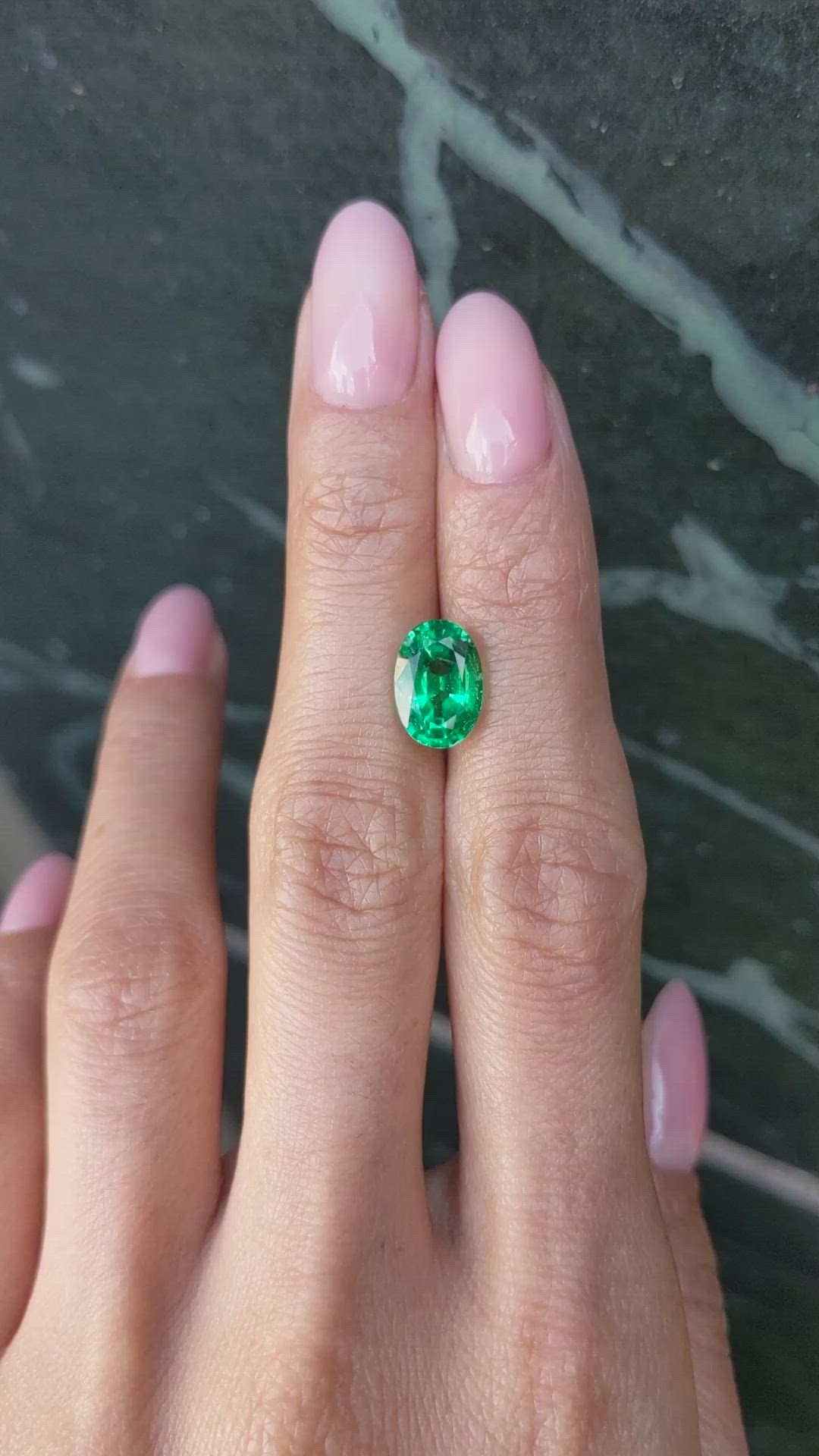 2.85 Ct. Emerald from Zambia Size Video