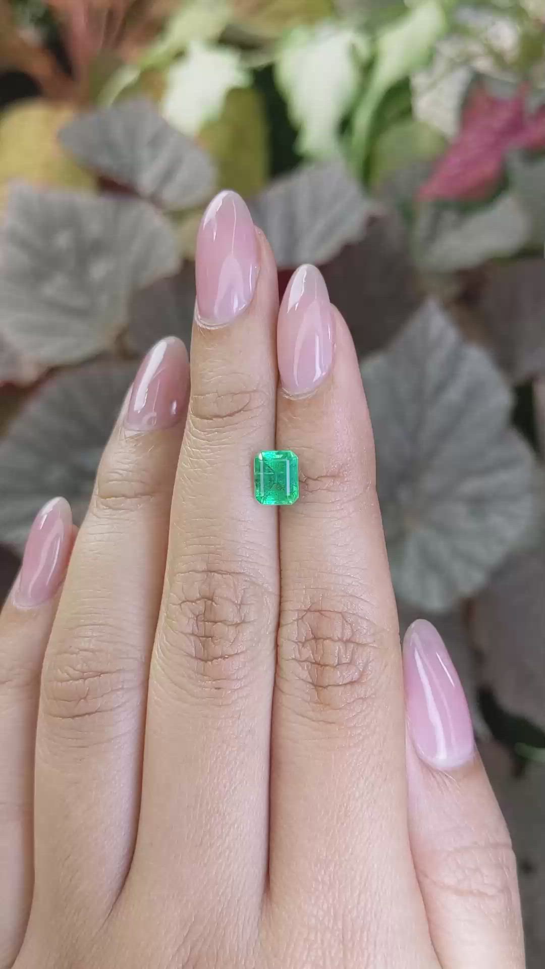 1.15 Ct. Emerald from Zambia Size Video