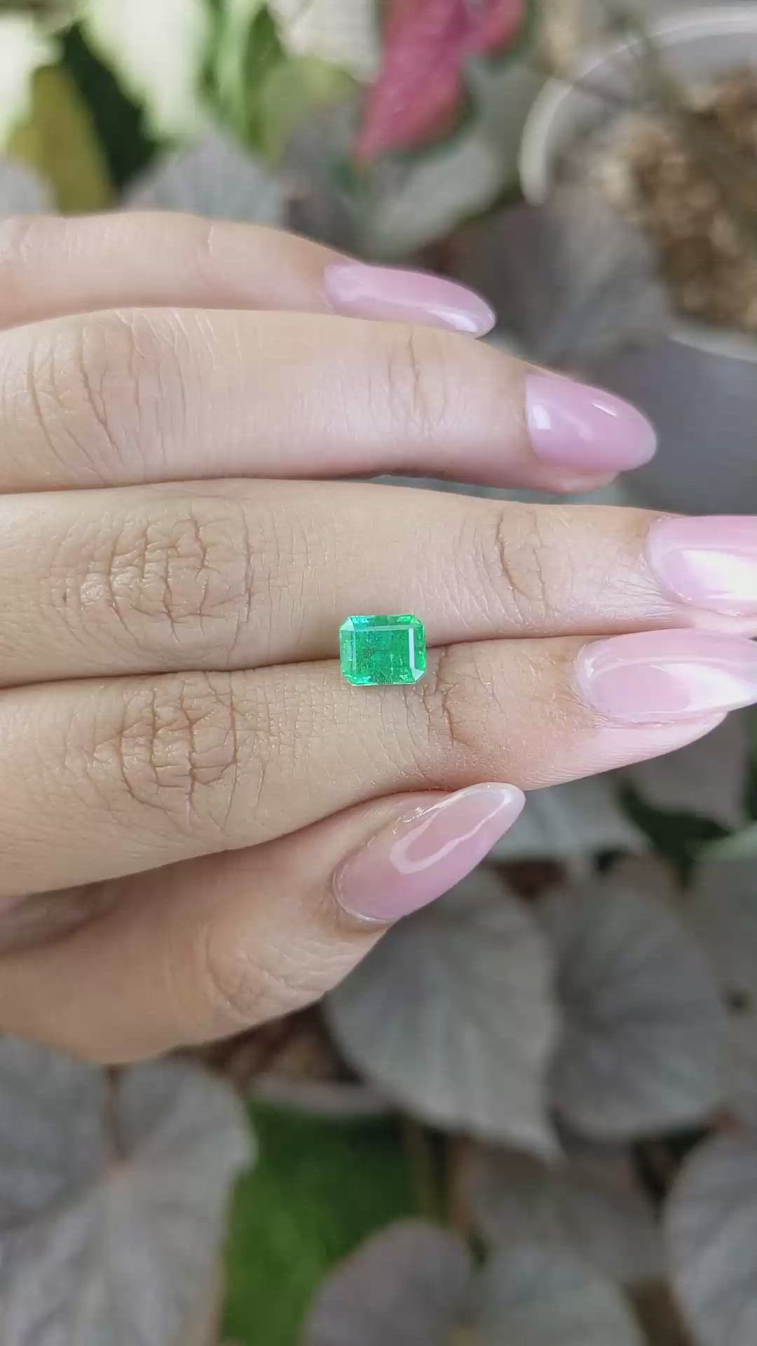1.15 Ct. Emerald from Zambia Size Video