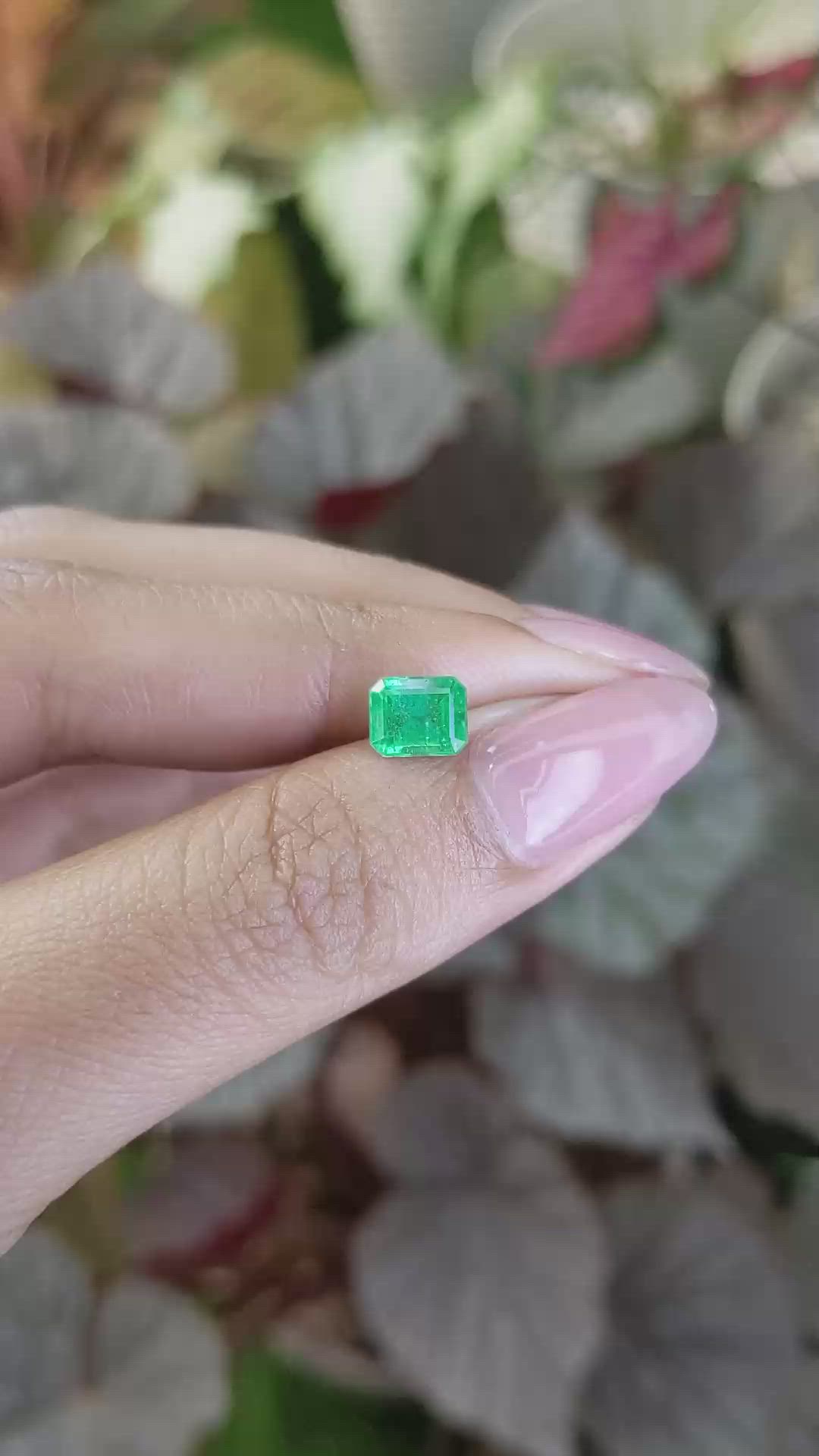 1.15 Ct. Emerald from Zambia Size Video
