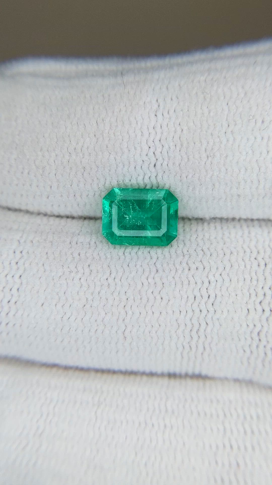 1.24 Ct. Emerald from Brazil Size Video