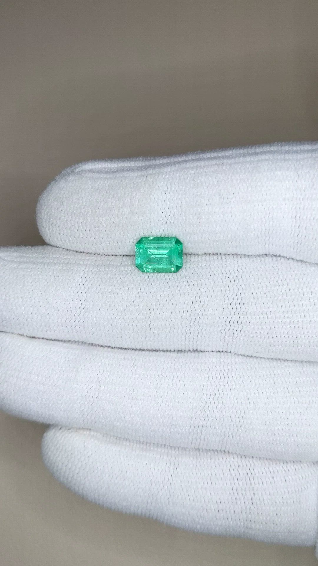 1.24 Ct. Emerald from Brazil Size Video