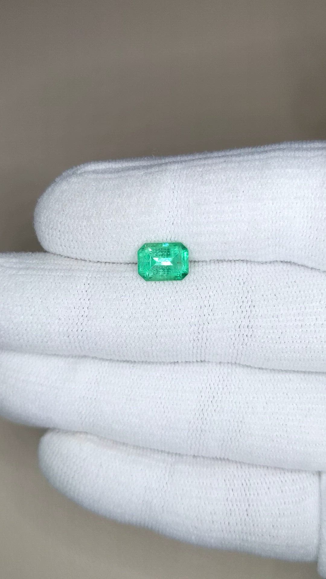 1.48 Ct. Emerald from Brazil Size Video