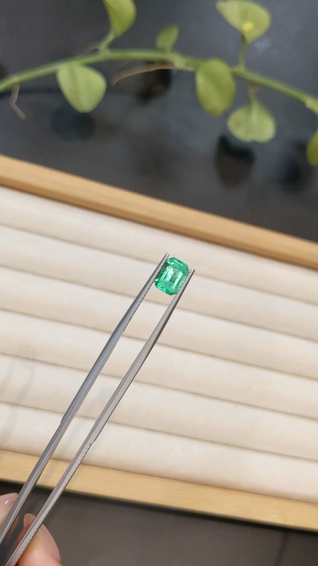 1.48 Ct. Emerald from Brazil Size Video