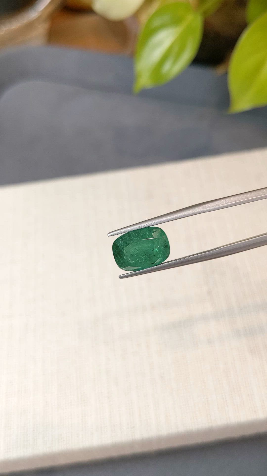 3.60 Ct. Emerald from Zambia Size Video
