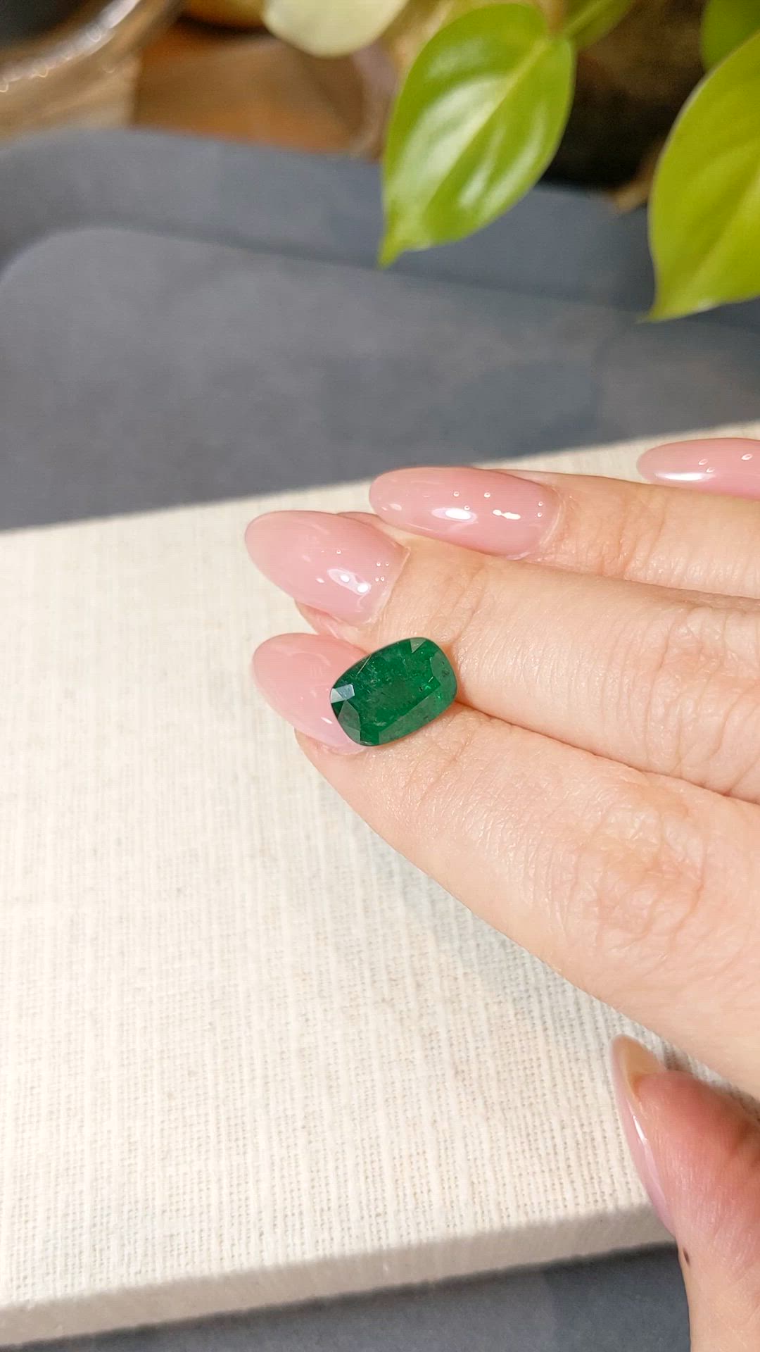 3.60 Ct. Emerald from Zambia Size Video