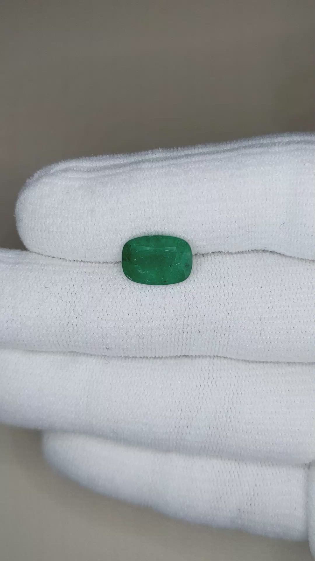 3.60 Ct. Emerald from Zambia Size Video